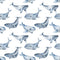 Animal Life Whales Fabric - ineedfabric.com