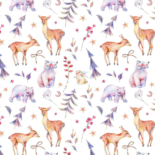 Animals Of The Magical Forest Fabric - ineedfabric.com