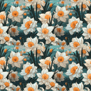 Anime Daffodils 4 Fabric - ineedfabric.com