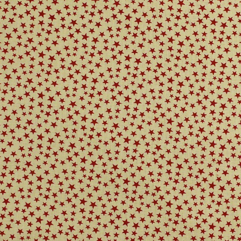 Antique Stars Fabric - Red - ineedfabric.com