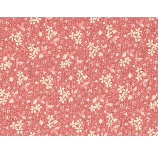 Antique White and Pink Vintage Flowers Fabric - ineedfabric.com