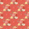Apple Cider & Apples on Argyle Background Fabric - Red - ineedfabric.com