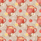 Apple Cider & Apples on Tartan Plaid Fabric - Beige - ineedfabric.com