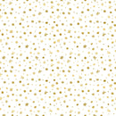 Apple Cinnamon Gold Stars Fabric - ineedfabric.com