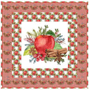 Apple Cinnamon Spice Wall Hanging 42" x 42" - ineedfabric.com