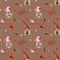 Arrows and Gnomes Fabric - Brown - ineedfabric.com