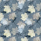 Assorted Maple Leaf Fabric - Blue/Gray - ineedfabric.com