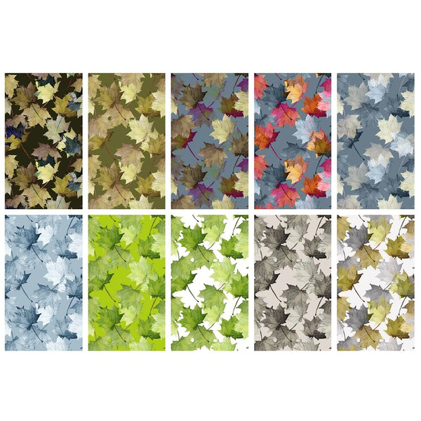 Assorted Maple Leaf Fat Quarter Bundle - 10 Pieces - ineedfabric.com