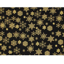 Assorted Snowflake Fabric - Black - ineedfabric.com