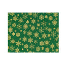 Assorted Snowflake Fabric - Green - ineedfabric.com