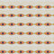 Atomic Geometric Pattern #4 Fabric - Antique White - ineedfabric.com