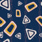 Atomic Geometric Pattern #6 Fabric - Blue - ineedfabric.com