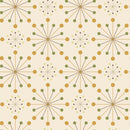 Atomic Symmetrical Radial Dots Fabric - Tan - ineedfabric.com
