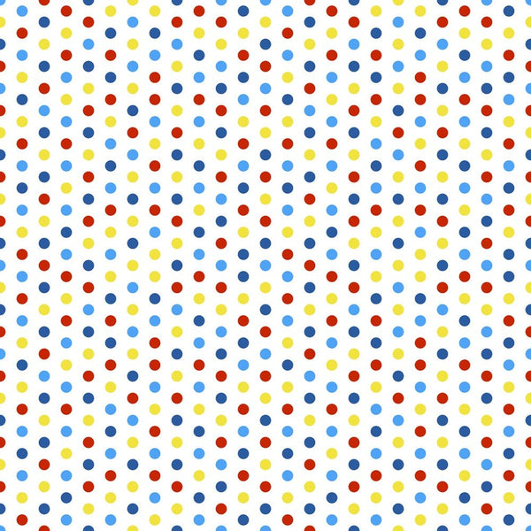 Autism Awareness Polka Dots Fabric - ineedfabric.com
