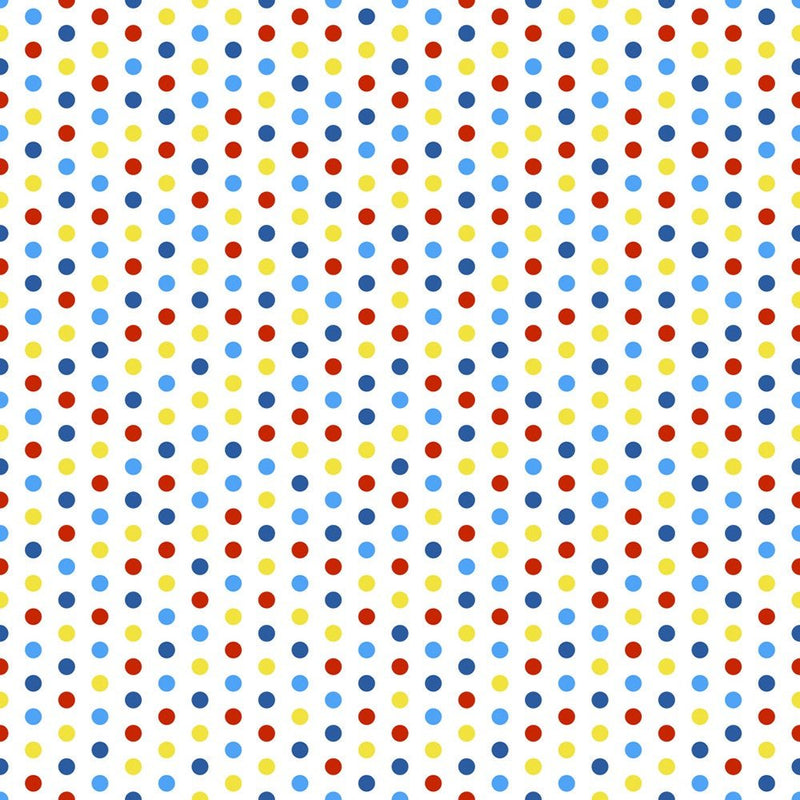 Autism Awareness Polka Dots Fabric - ineedfabric.com