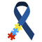 Autism Awareness Ribbon Fabric Panel - ineedfabric.com