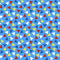 Autism Awareness Tossed Triangles Fabric - ineedfabric.com