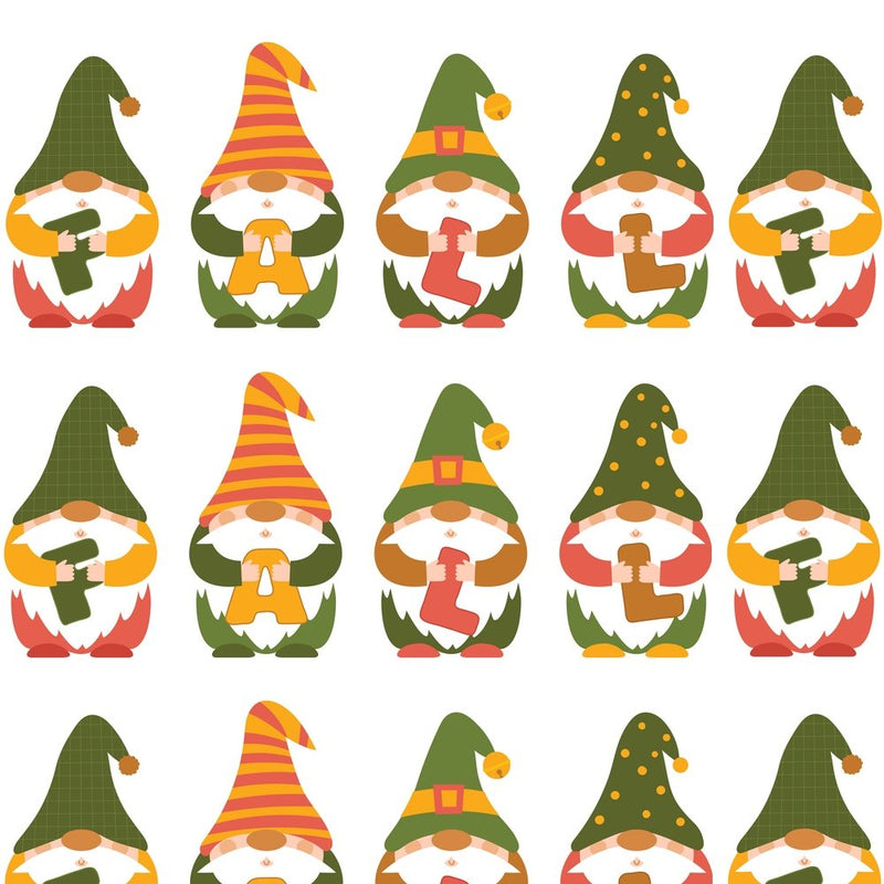 Autumn Dwarfs & Font Fabric - ineedfabric.com