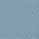 Autumn Floral Fabric - Blue - ineedfabric.com