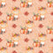 Autumn Foxes & Pumpkins Lace Fabric - Orange - ineedfabric.com