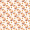 Autumn Foxes & Sunflowers Fabric - White - ineedfabric.com