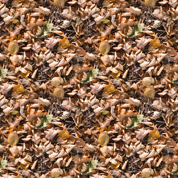 Autumn Leaves on the Ground Fabric - ineedfabric.com