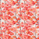 Autumn Leaves & Trees Fabric - ineedfabric.com