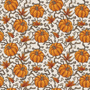 Autumn Pumpkins and Vines Fabric - ineedfabric.com