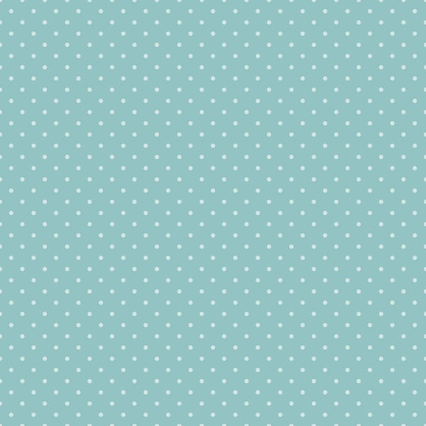 Baby Boy Elephant Dots Fabric - Blue - ineedfabric.com