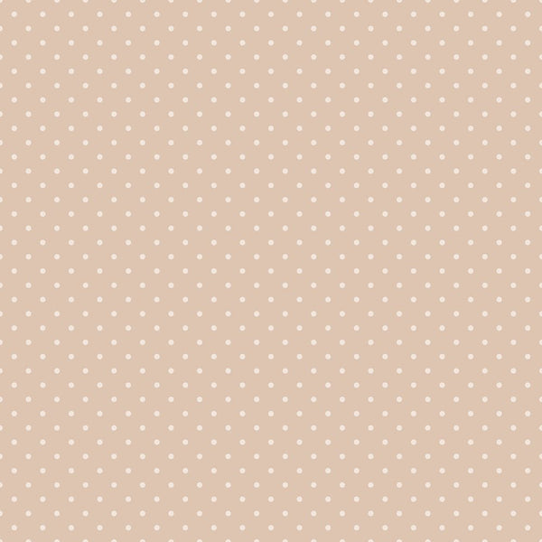 Baby Boy Elephant Dots Fabric - Tan - ineedfabric.com