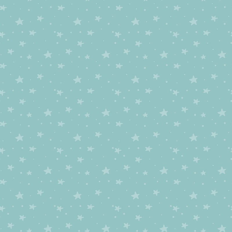 Baby Boy Elephant Stars Fabric - Blue - ineedfabric.com