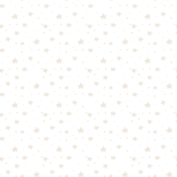 Baby Boy Elephant Stars Fabric - Tan - ineedfabric.com
