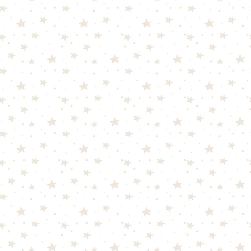 Baby Boy Elephant Stars Fabric - Tan - ineedfabric.com