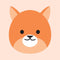 Baby Fox Face Fabric Panel - ineedfabric.com