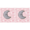 Baby Girl Moon Pillow Fabric Panels - ineedfabric.com