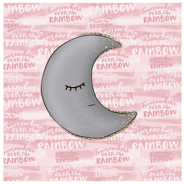 Baby Girl Moon Pillow Fabric Panels - ineedfabric.com
