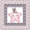 Baby Girl Star Wall Hanging 42" x 42" - ineedfabric.com