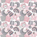 Baby Girl Toys Fabric - White - ineedfabric.com