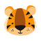 Baby Tiger Face Fabric Panel - ineedfabric.com