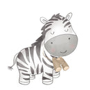 Baby Zebra Guide Fabric Panel - ineedfabric.com