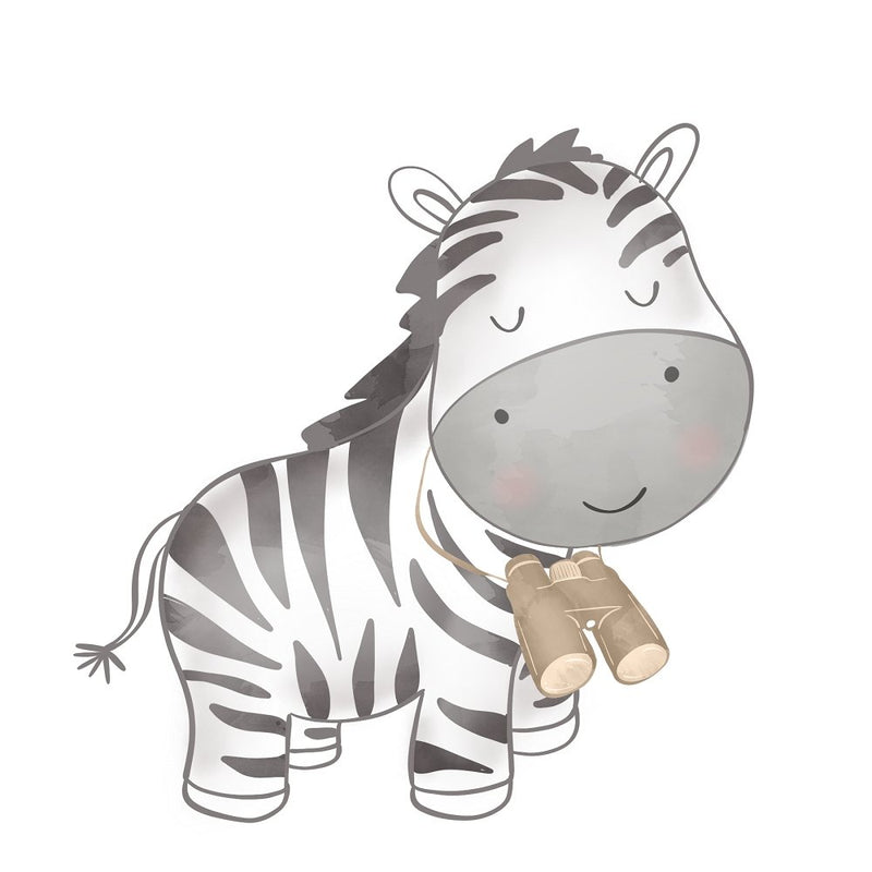 Baby Zebra Guide Fabric Panel - ineedfabric.com