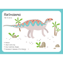 Bactrosaurus Flash Card Fabric Panel - ineedfabric.com