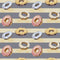 Baker Gnomes Donuts on Stripes Fabric - ineedfabric.com