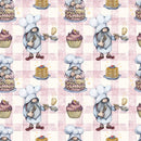 Baker Gnomes on Plaid 1 Fabric - ineedfabric.com