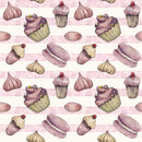 Baker Gnomes Sweets on Stripes - ineedfabric.com