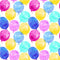 Balloons Allover Fabric - Multi - ineedfabric.com