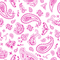 Bandana Fabric - Bashful Pink on White - ineedfabric.com