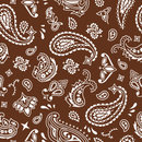 Bandana Fabric - Chocolate - ineedfabric.com