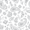 Bandana Fabric - Dusty Gray on White - ineedfabric.com