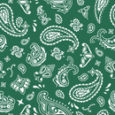 Bandana Fabric - Hunter Green - ineedfabric.com